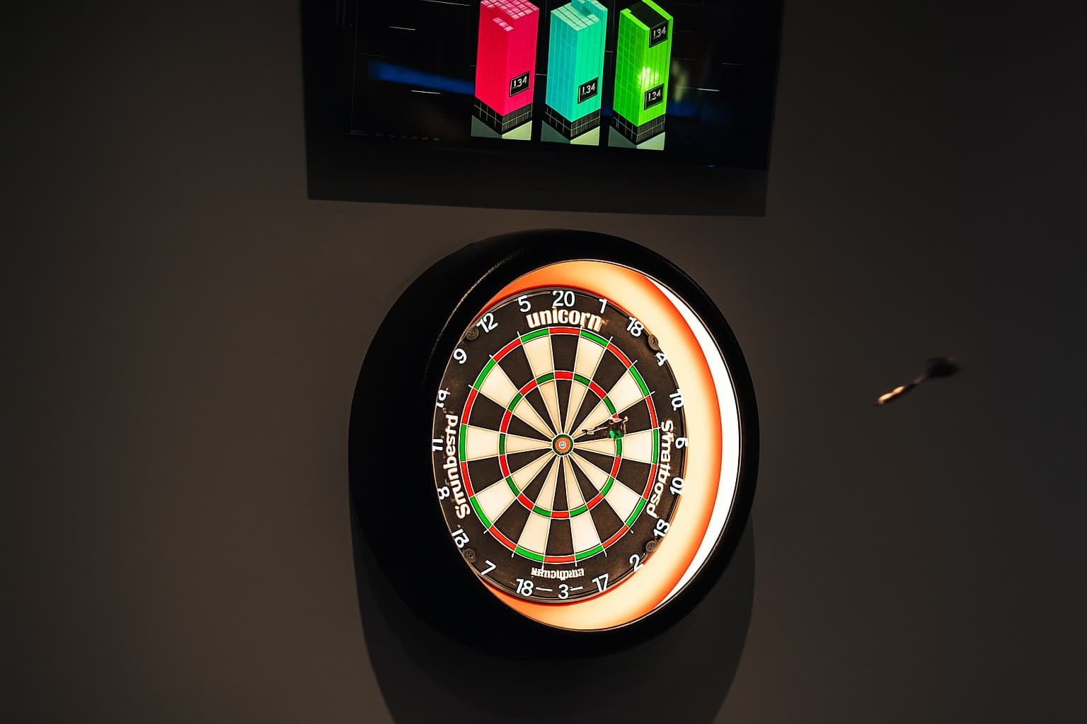 Interactive darts lanes at DUEL
